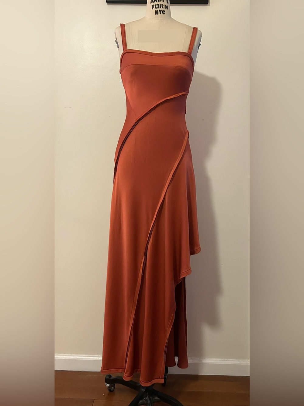 Jason Wu Collection Rustic Orange Satin Gown